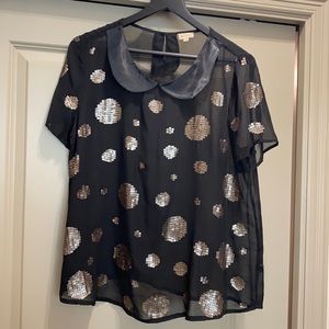 Cremieux Large Sheer blouse